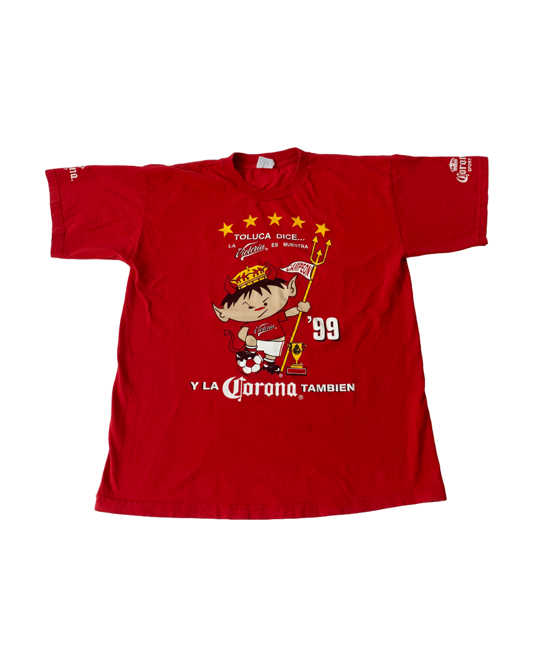 Playera Toluca Campeon 1999 Vintage - L