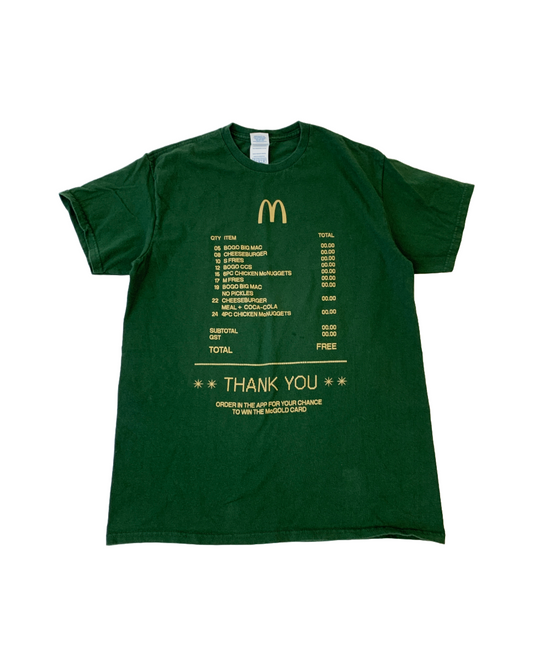 McDonalds Menu Ticket T-Shirt - S