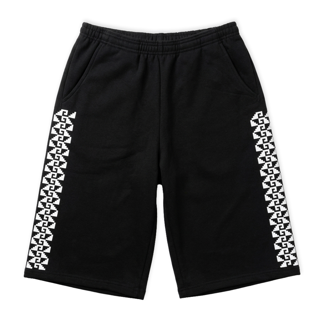 Stepped Baggy Shorts - Black