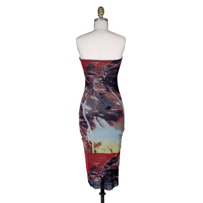 Vestido Jean Paul Gaultier Soleil "Palms" Vintage