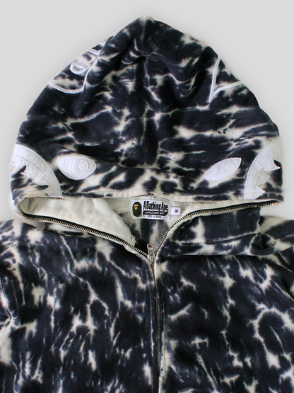 Bape tie dye shark hoodie online