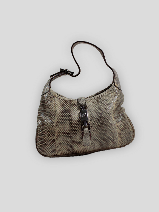Gucci Jackie O Snakeskin Vintage Handbag