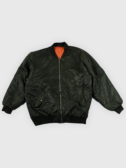 Olive Vintage Bomber