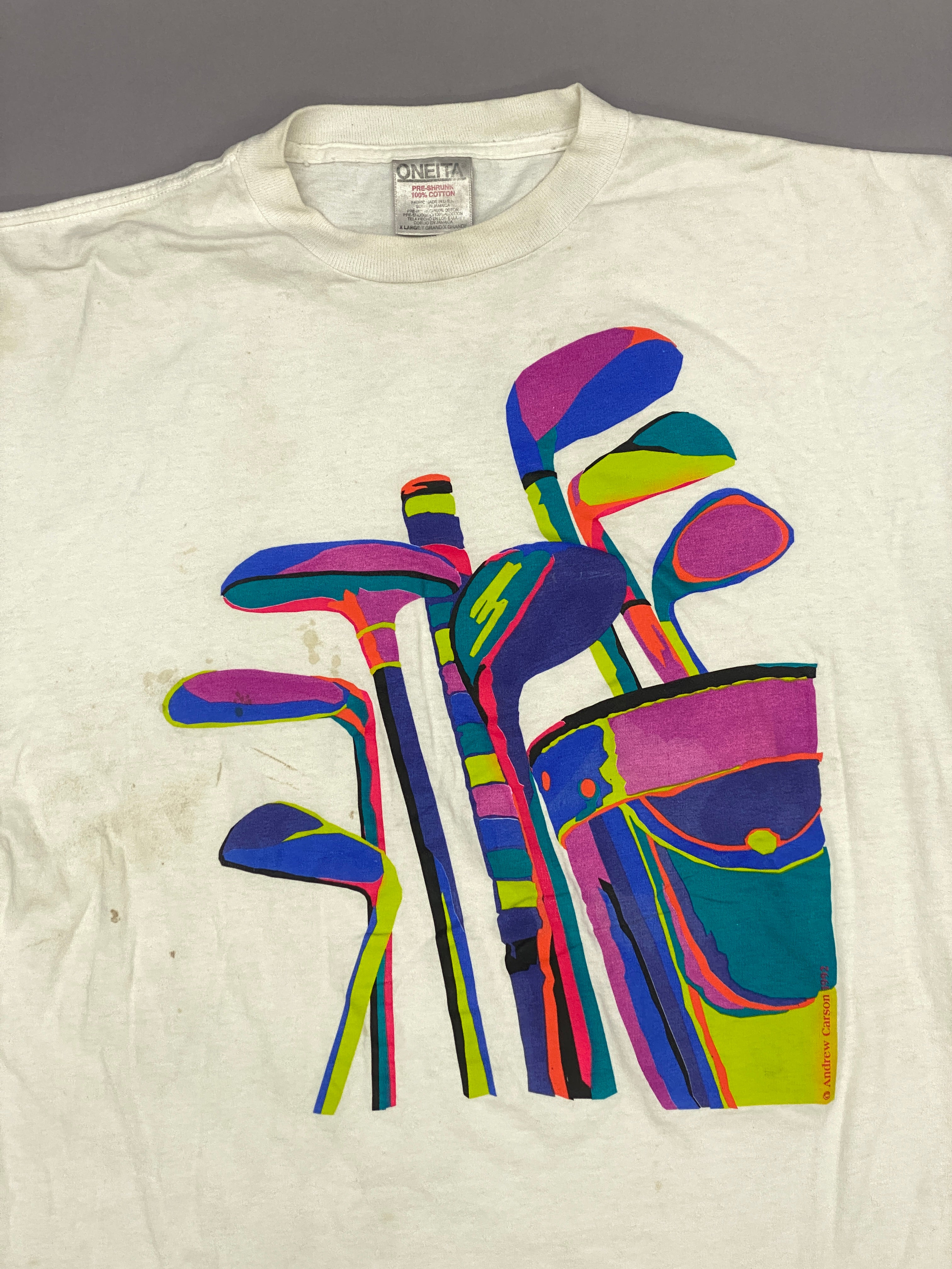 Andrew Carson Golf 1992 Vintage T-shirt – Ropa Chidx