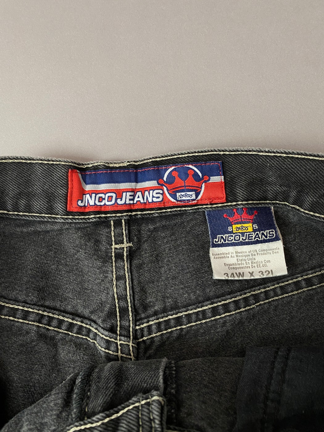 JNCO Wide Vintage Black Jeans - 34
