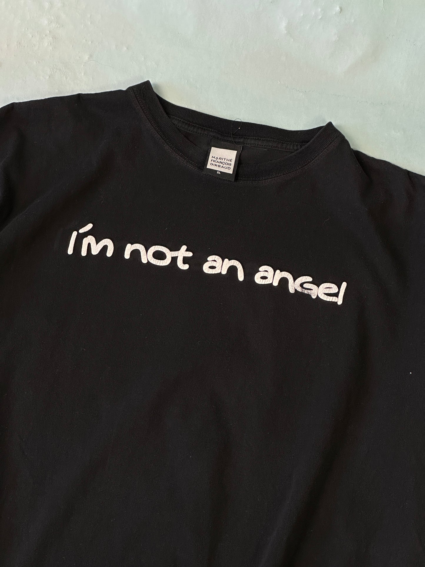 Playera Girbaud Vintage "I'm not an Angel"