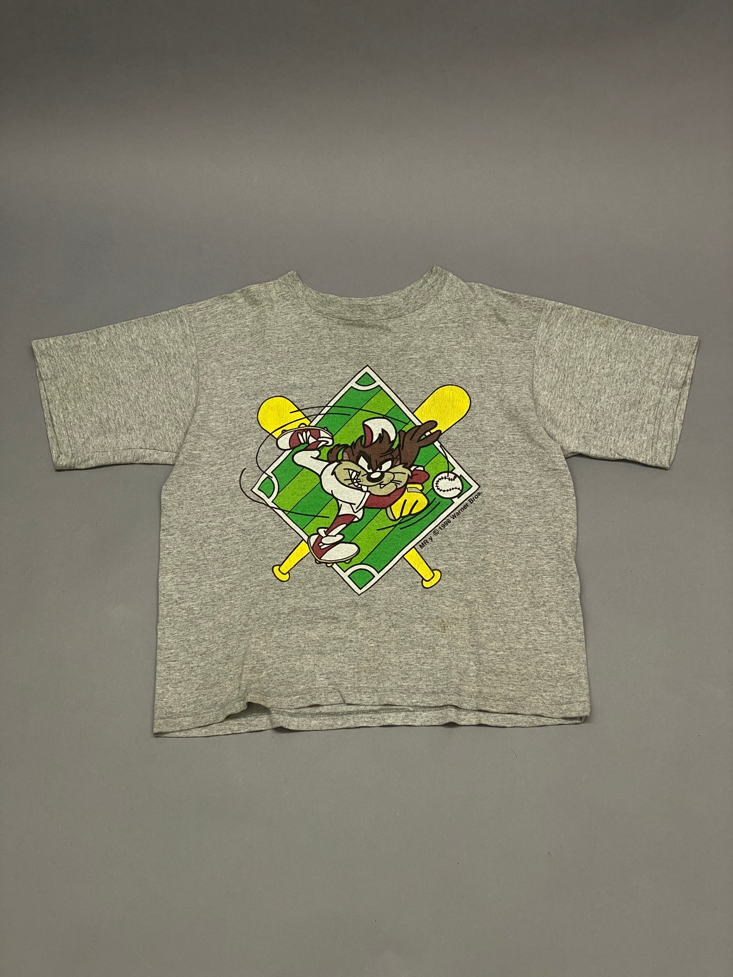 Taz Baseball Vintage Cropped T-shirt