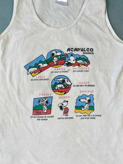 Tank Top Snoopy  Vintage - L