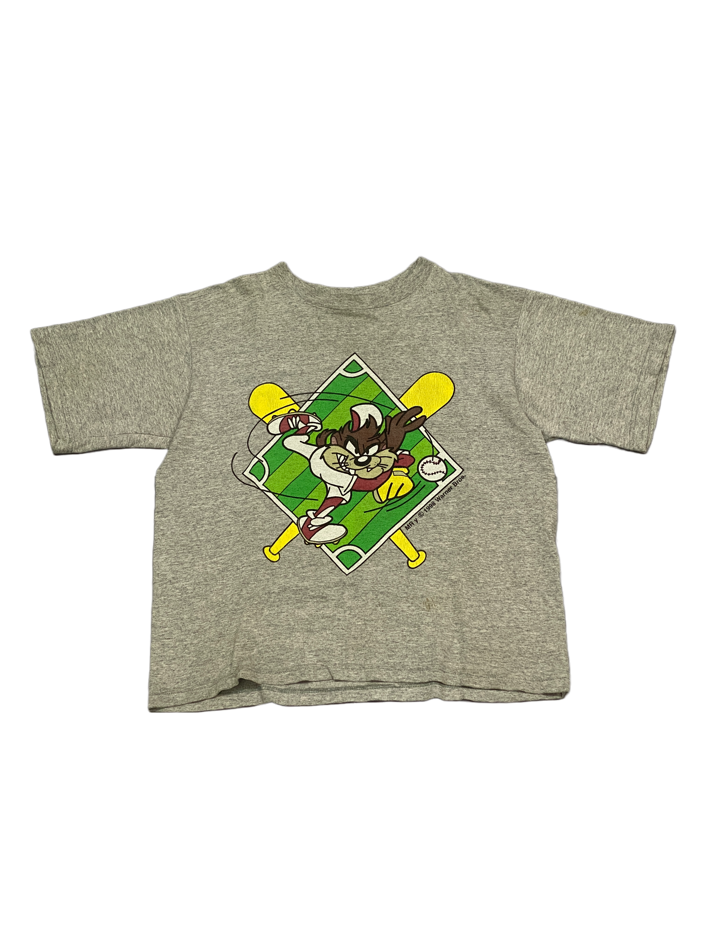 Taz Baseball Vintage Cropped T-shirt