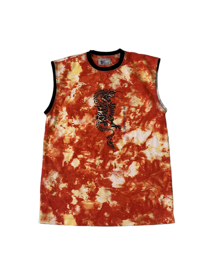 Acid Wash Dragon Tank Top - M