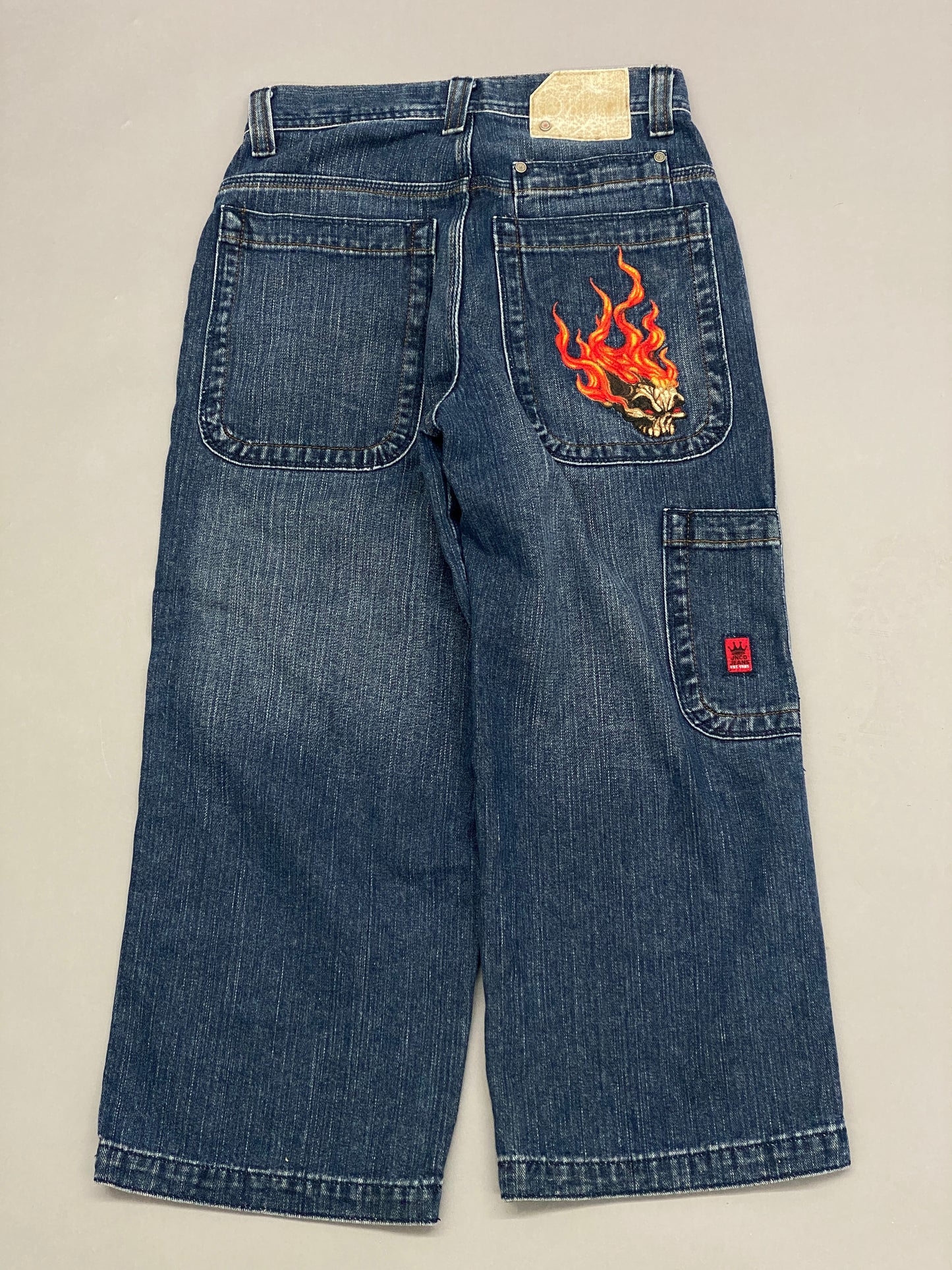 JNCO Flame Skull Vintage Jeans - 28