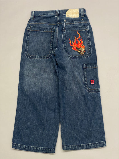 JNCO Flame Skull Vintage Jeans - 28