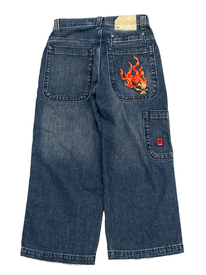 JNCO Flame Skull Vintage Jeans - 28