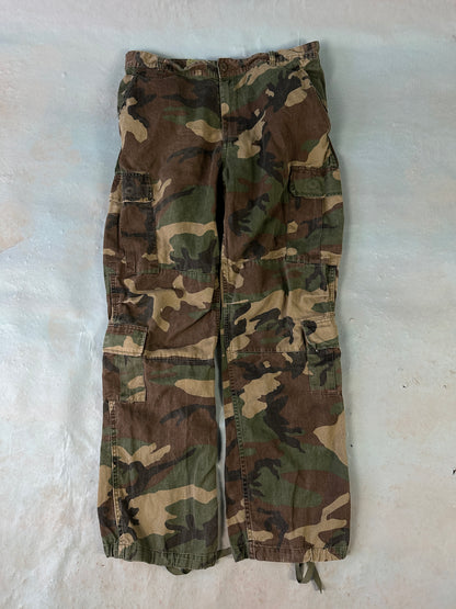 Camo Army Vintage Cargo Pants - 31