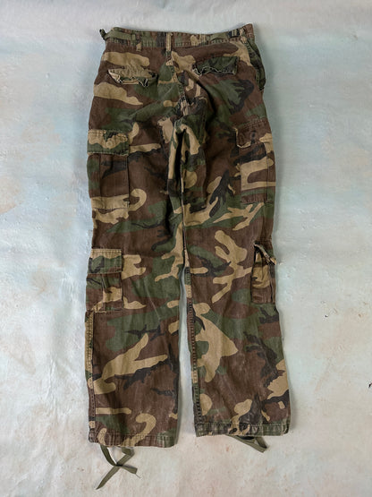 Camo Army Vintage Cargo Pants - 31