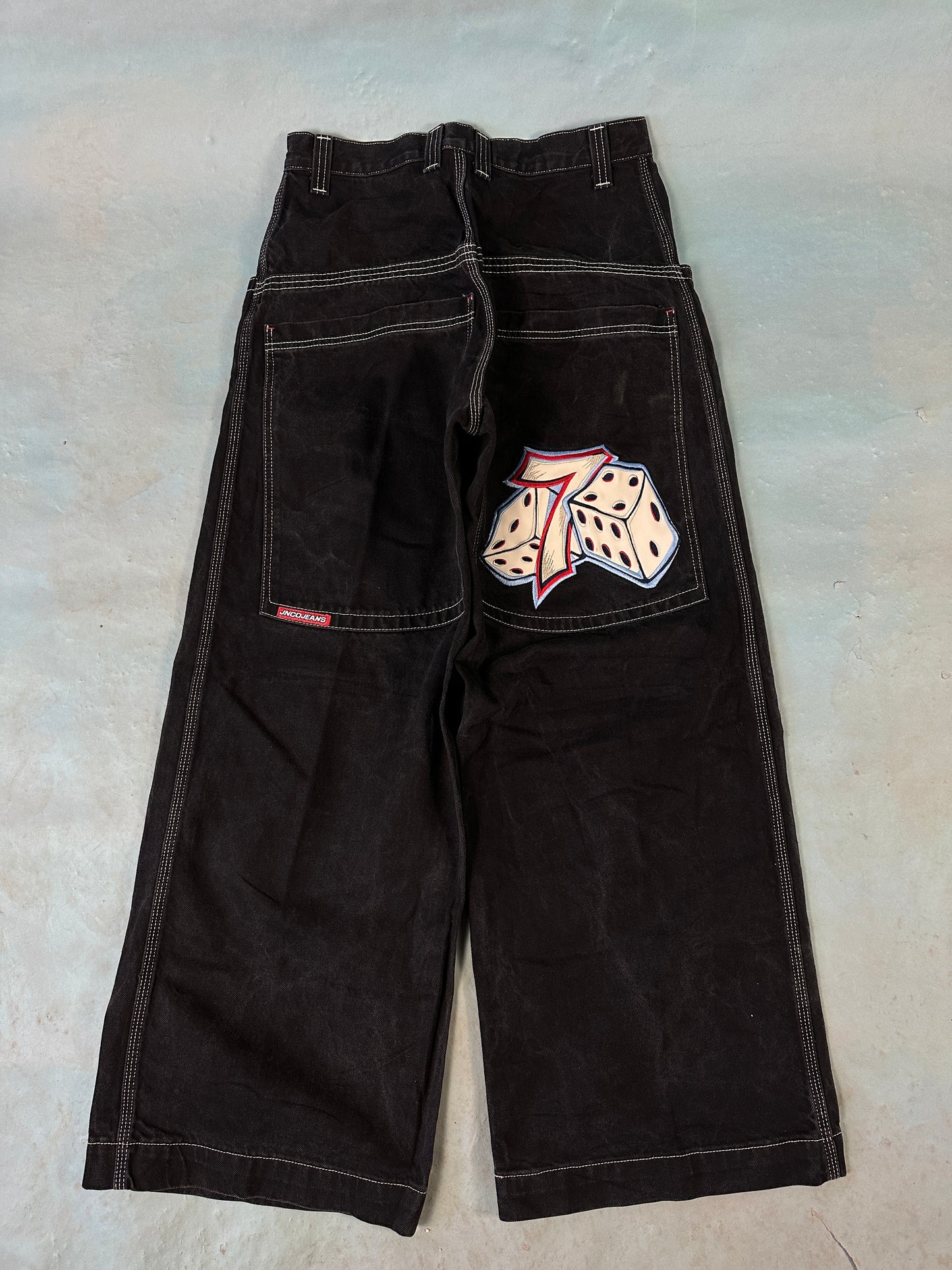 JNCO 7 Dice Vintage Baggy Jeans - 32 x 32