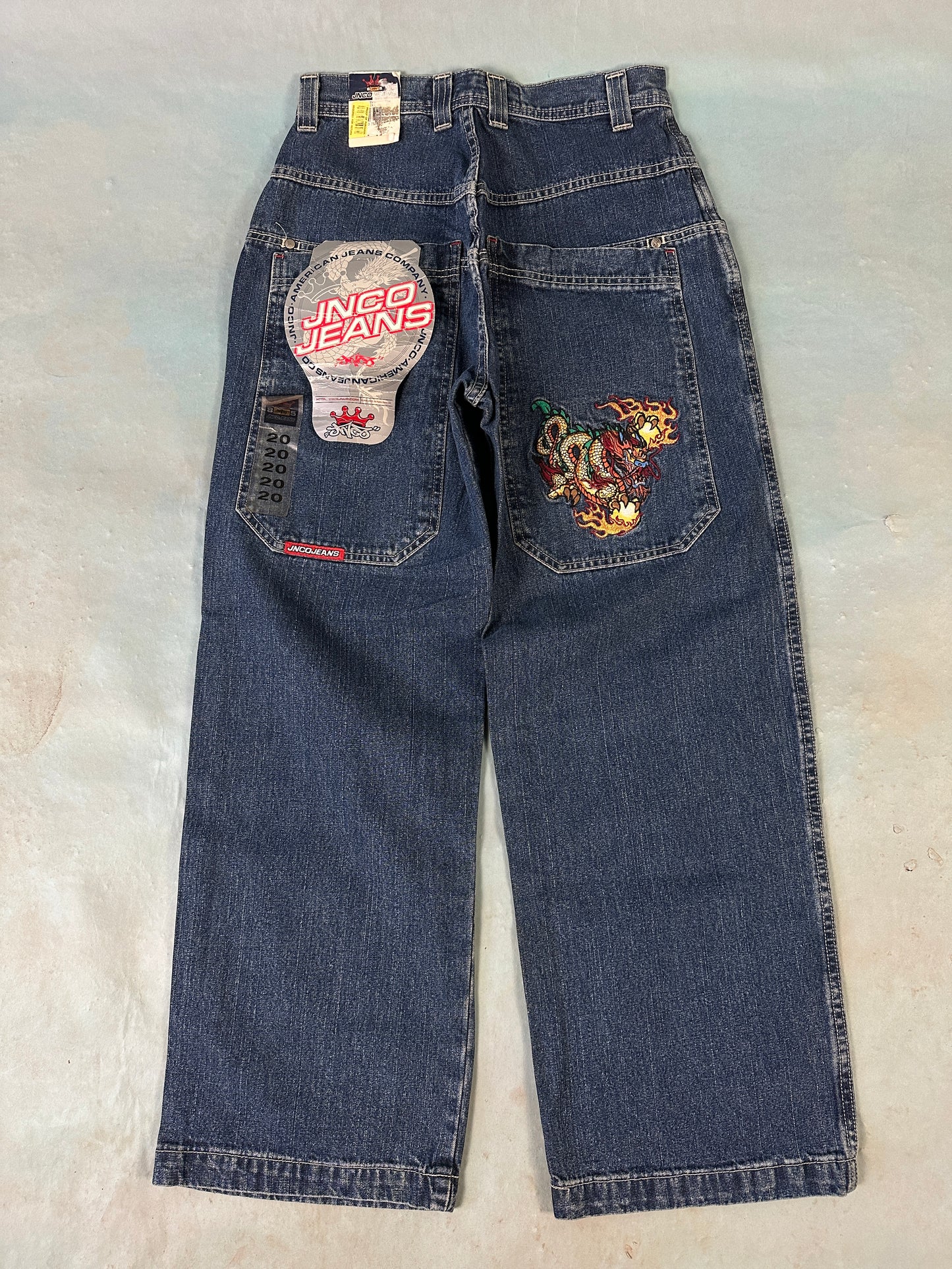 Deadstock JNCO Dragon Vintage Baggy Jeans - 30 x 29