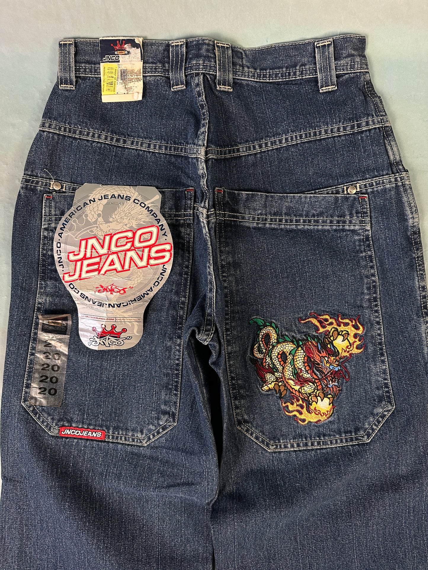 Deadstock JNCO Dragon Vintage Baggy Jeans - 30 x 29