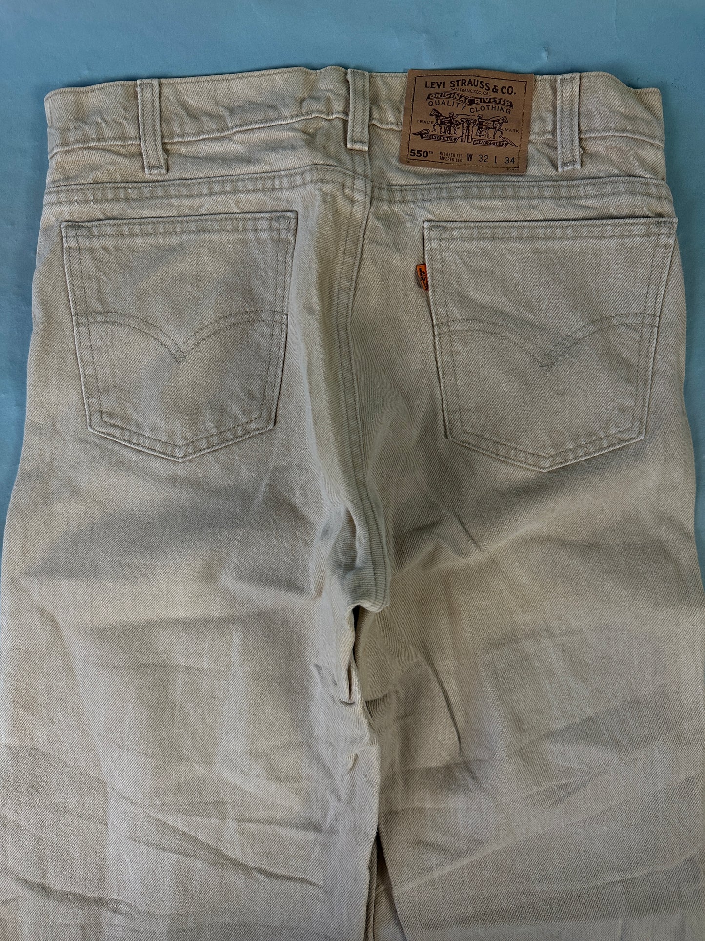 Levis Beige Vintage Orange Tab Jeans - 32 x 34