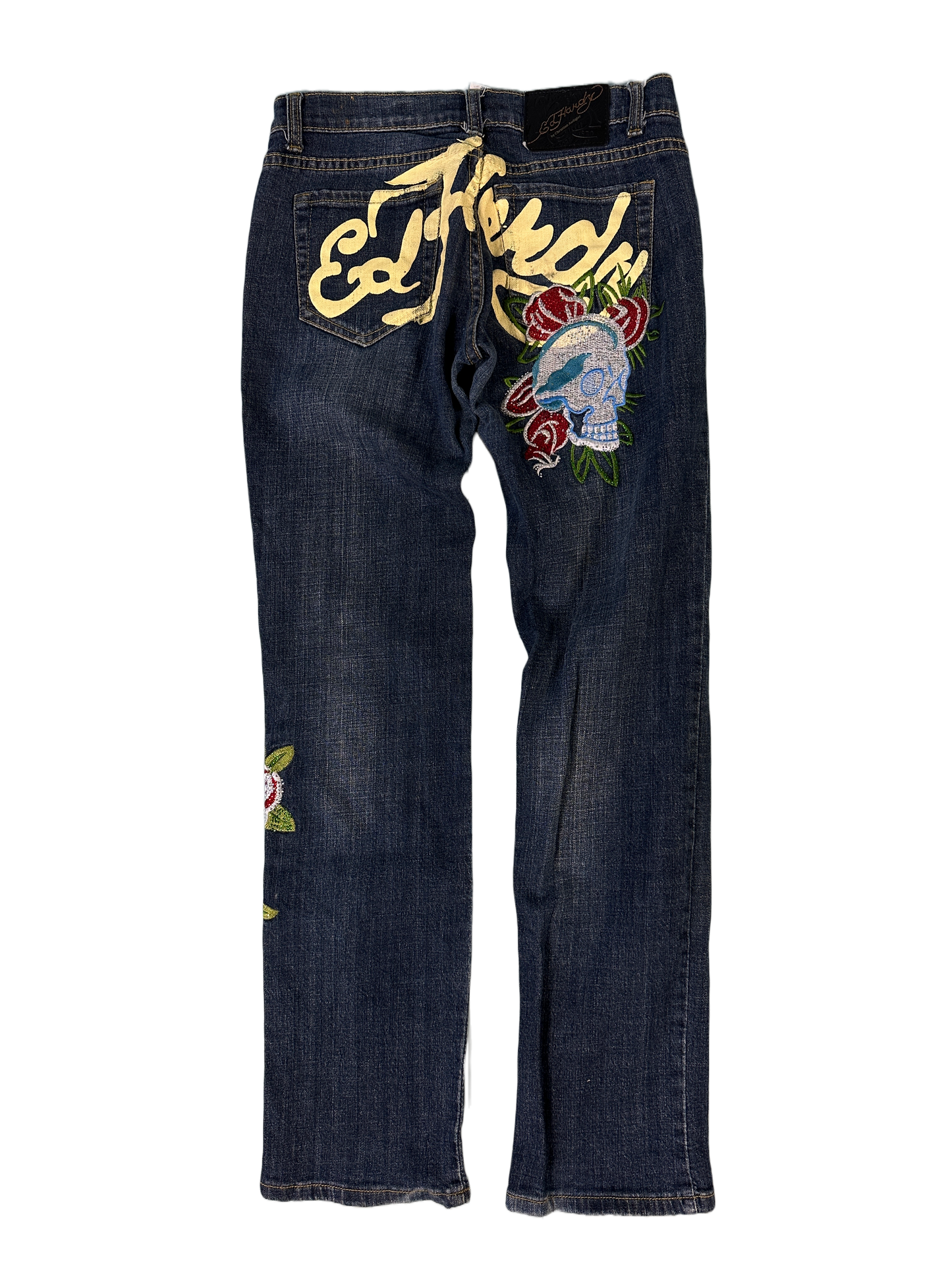 Ed Hardy Spell Out Skull Vintage Jeans - 28