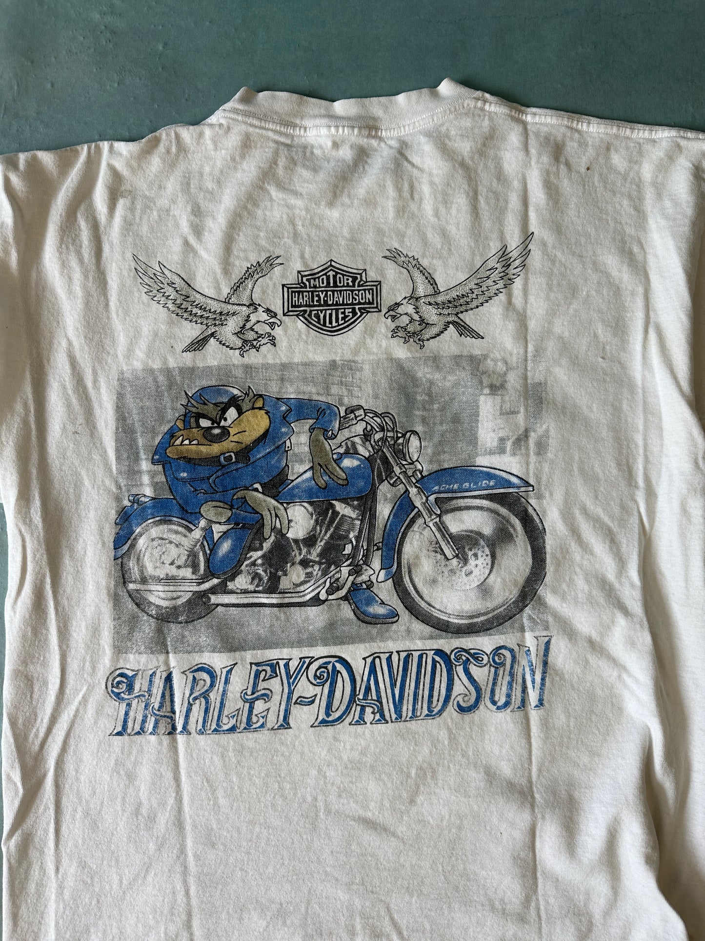 Taz Harley Davidson Vintage T Shirt - L