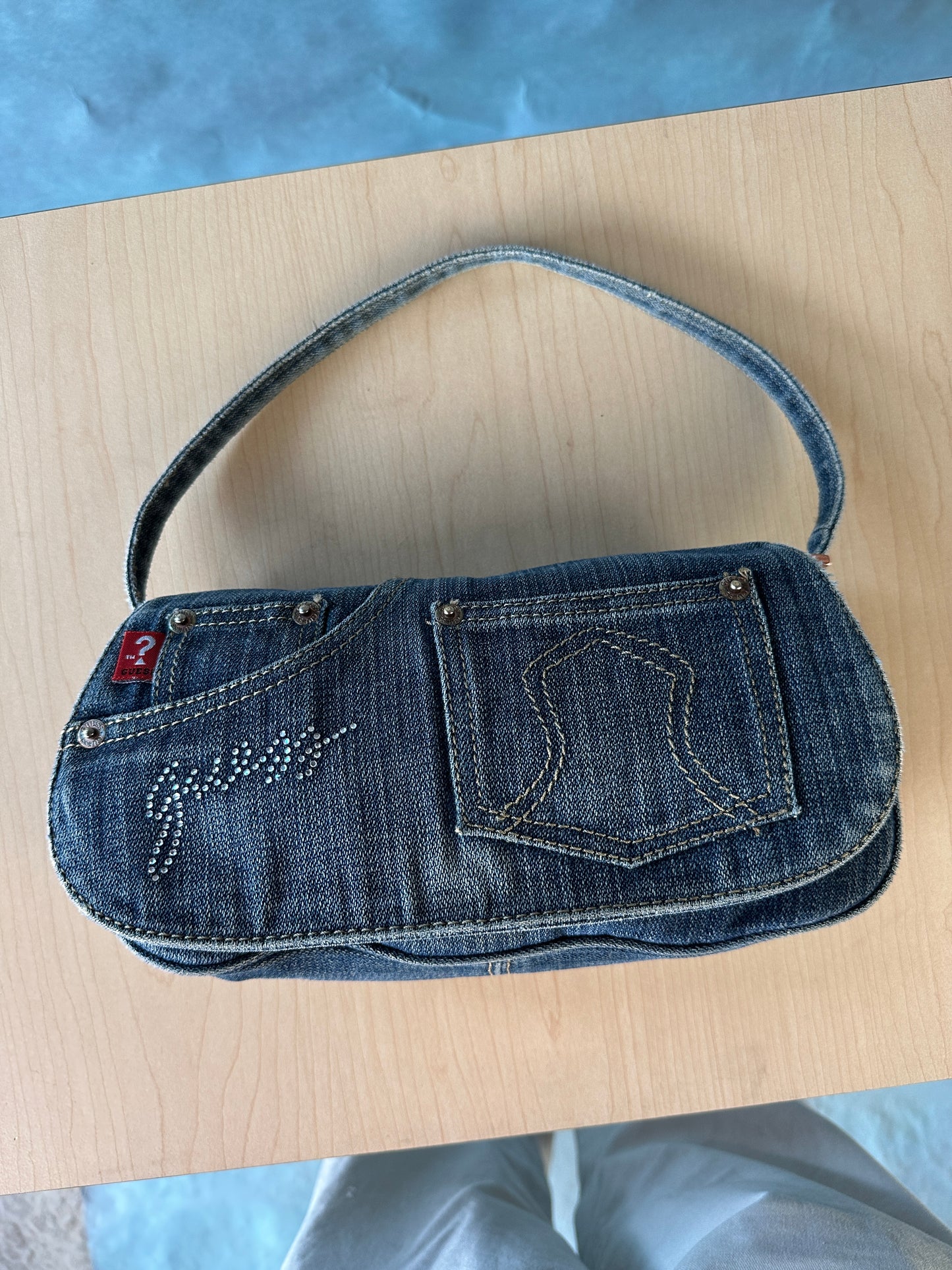 Guess Denim Vintage Handbag
