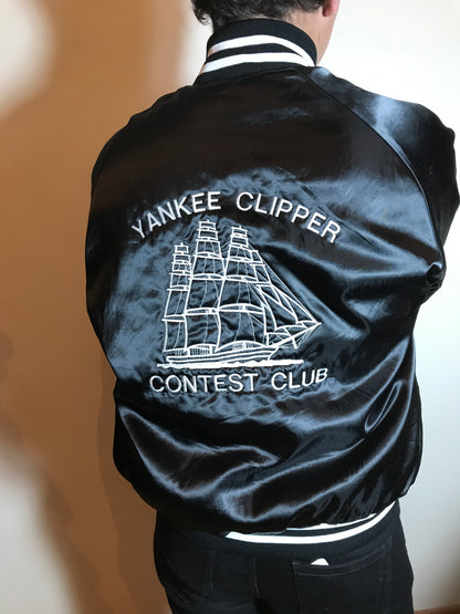 Vintage Satin Bomber Jacket