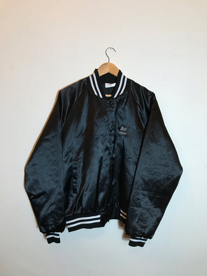 Vintage Satin Bomber Jacket