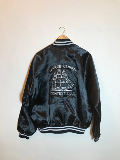 Vintage Satin Bomber Jacket