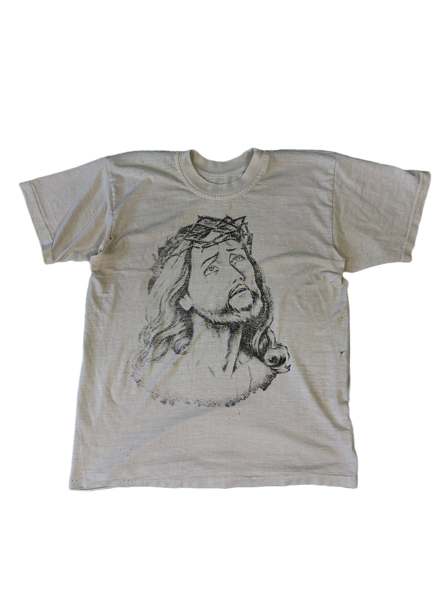 Playera Jesus Faded Vintage - L