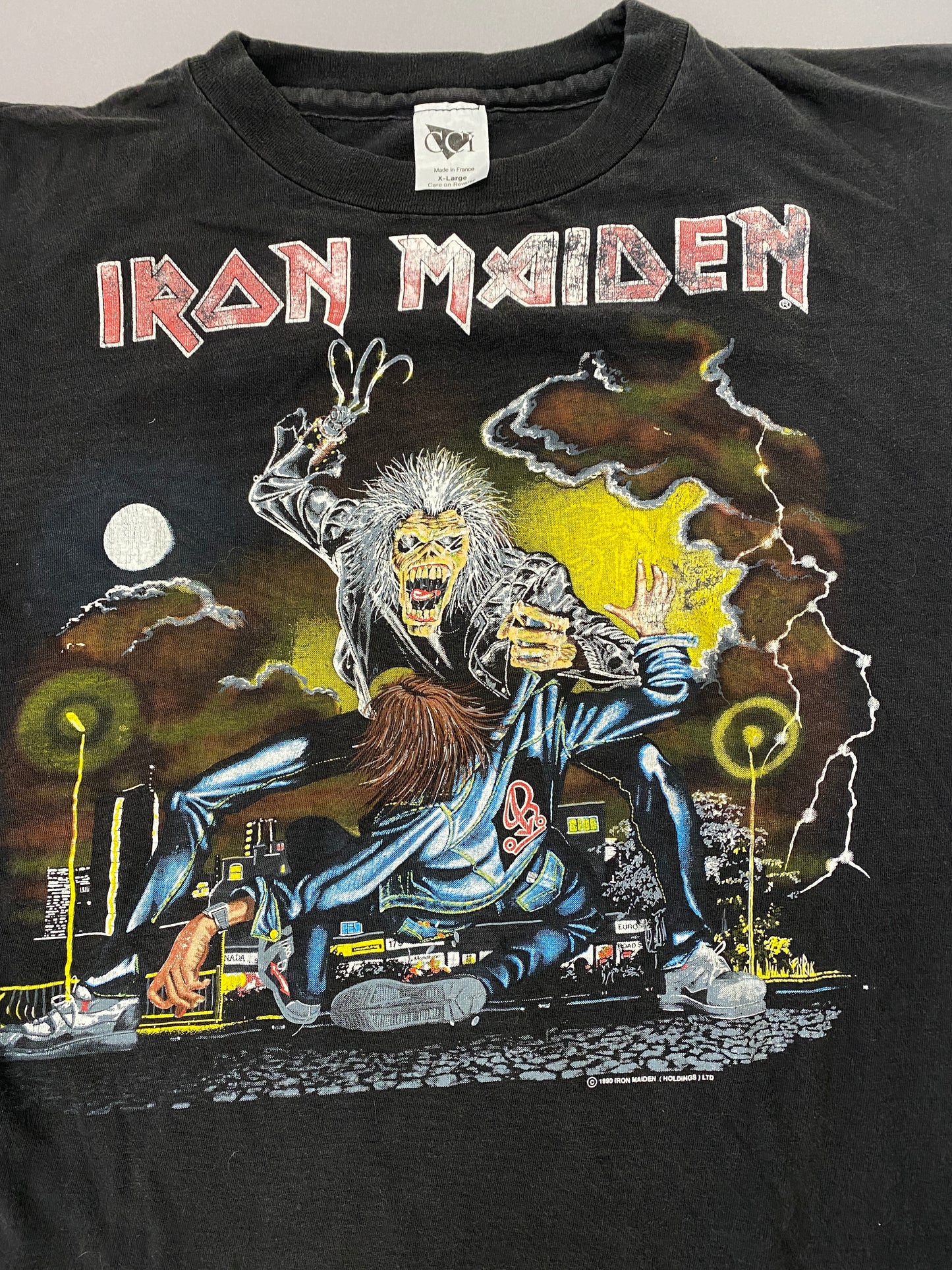 Playera Iron Maiden Vintage 1991 No Prayer on The Road