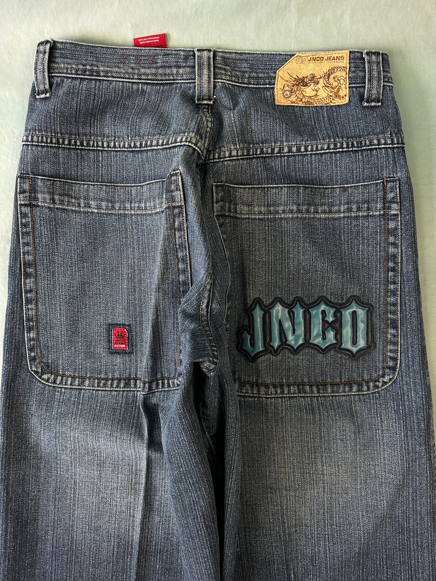 JNCO Spellout Logo Vintage Baggy Jeans - 33 x 30