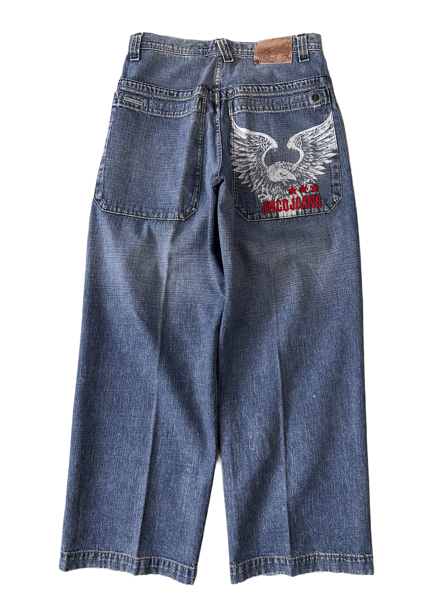 JNCO Eagle Spellout Vintage Baggy Jeans - 32 x 32