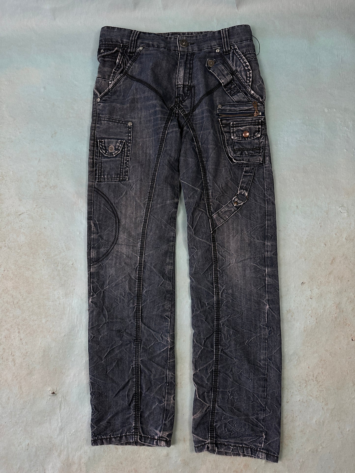 Accidos Denim Y2K Bondage Jeans - 30