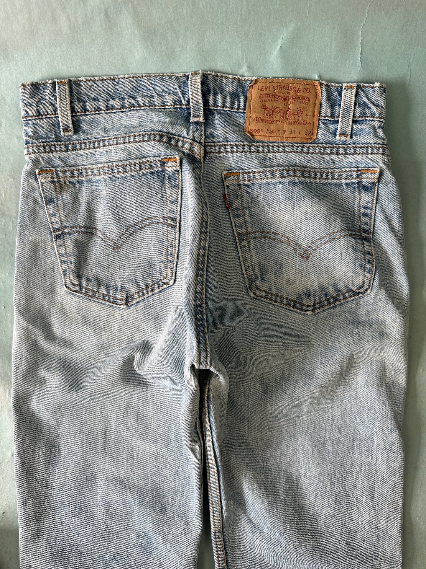 Levis 505 Vintage Jeans - 33 x 32
