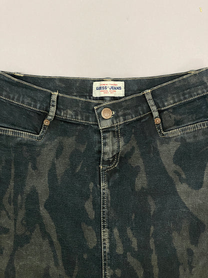 Guess Denim Acid Wash Vintage Skirt