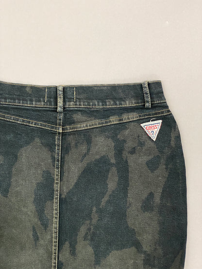 Guess Denim Acid Wash Vintage Skirt