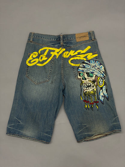 Ed Hardy Skull Vintage Shorts - 34