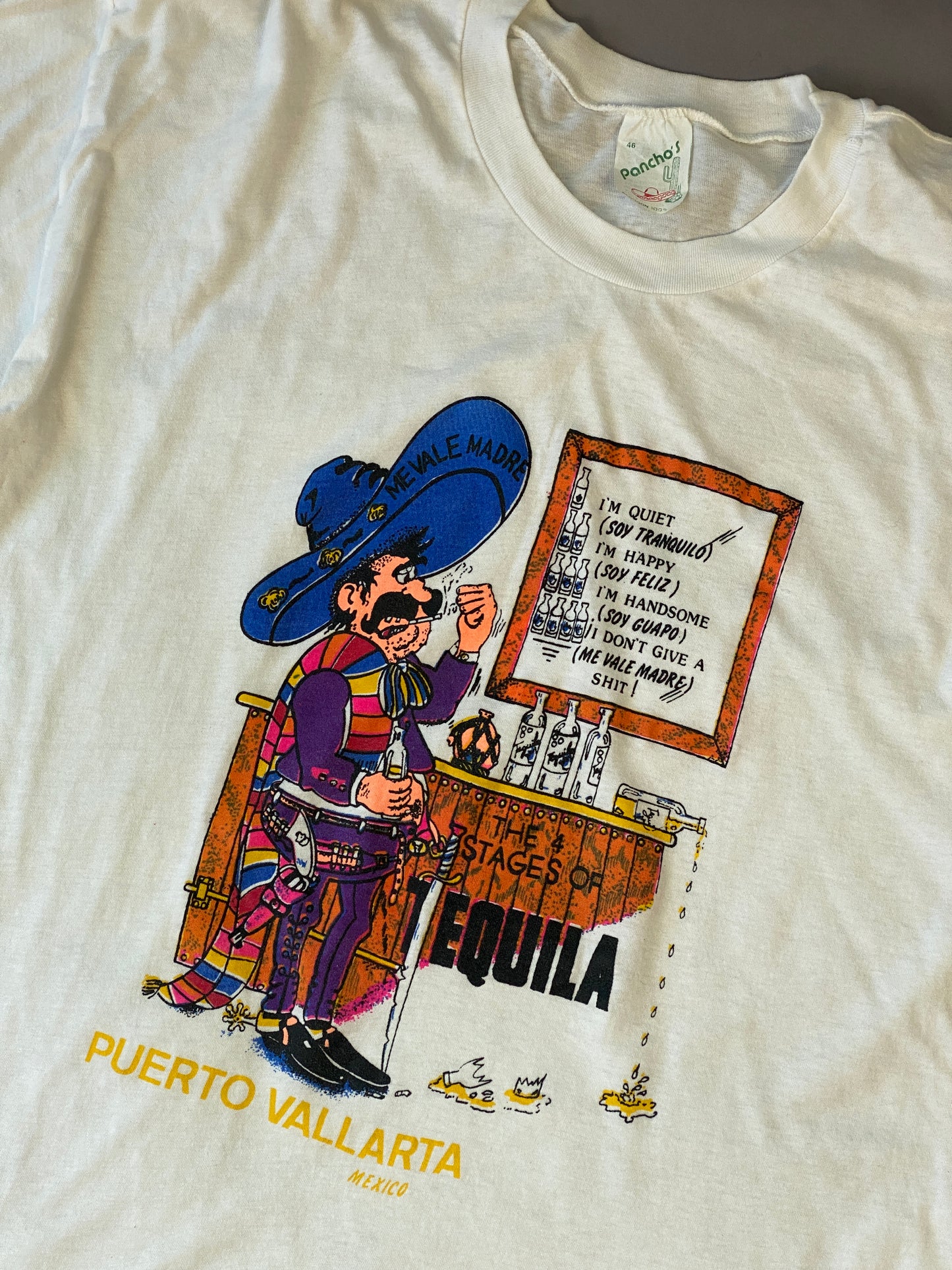 Vintage Tequila Stages T-shirt