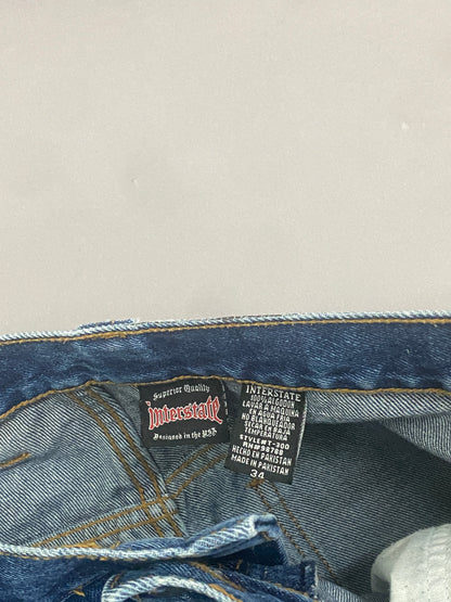 Vintage Baggy Interstate Jeans - 34