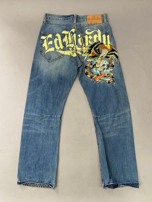 Ed Hardy Embroidered Jeans