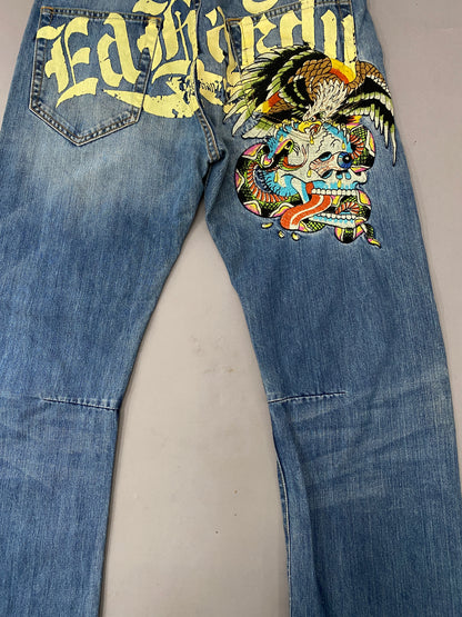 Ed Hardy Embroidered Jeans