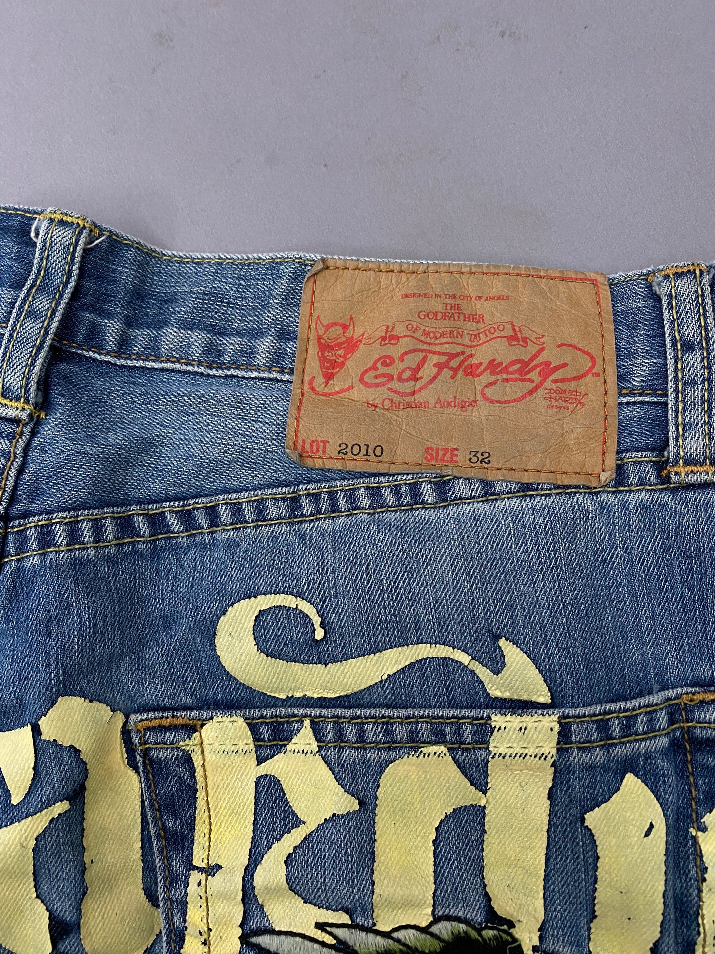 Ed Hardy Embroidered Jeans