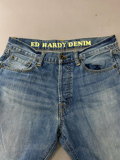 Ed Hardy Embroidered Jeans