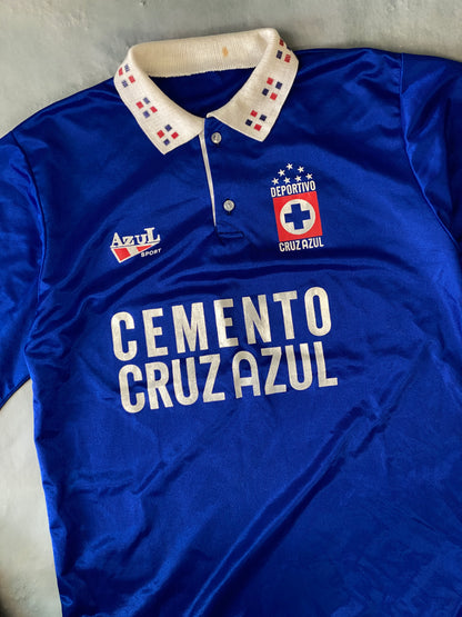 Jersey Cruz Azul 1996 Azul Sport Vintage