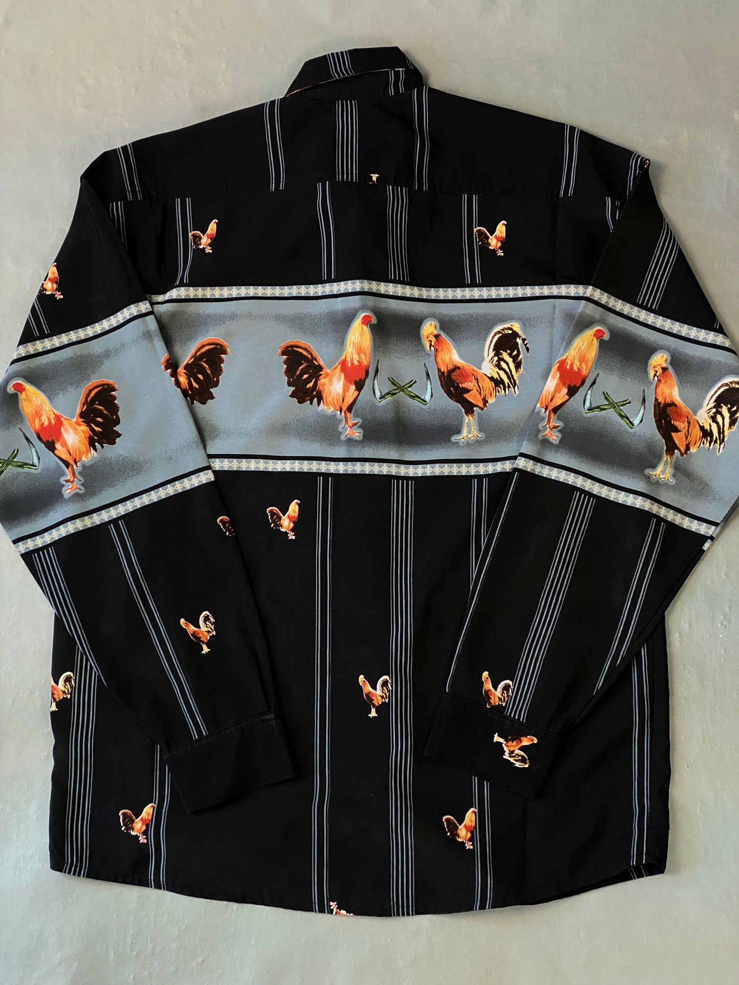Camisa Gallos Negra D'Albert Vintage