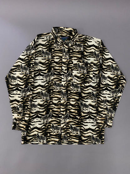 Zebra Animal Print Vintage Shirt