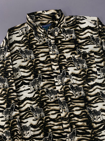 Zebra Animal Print Vintage Shirt