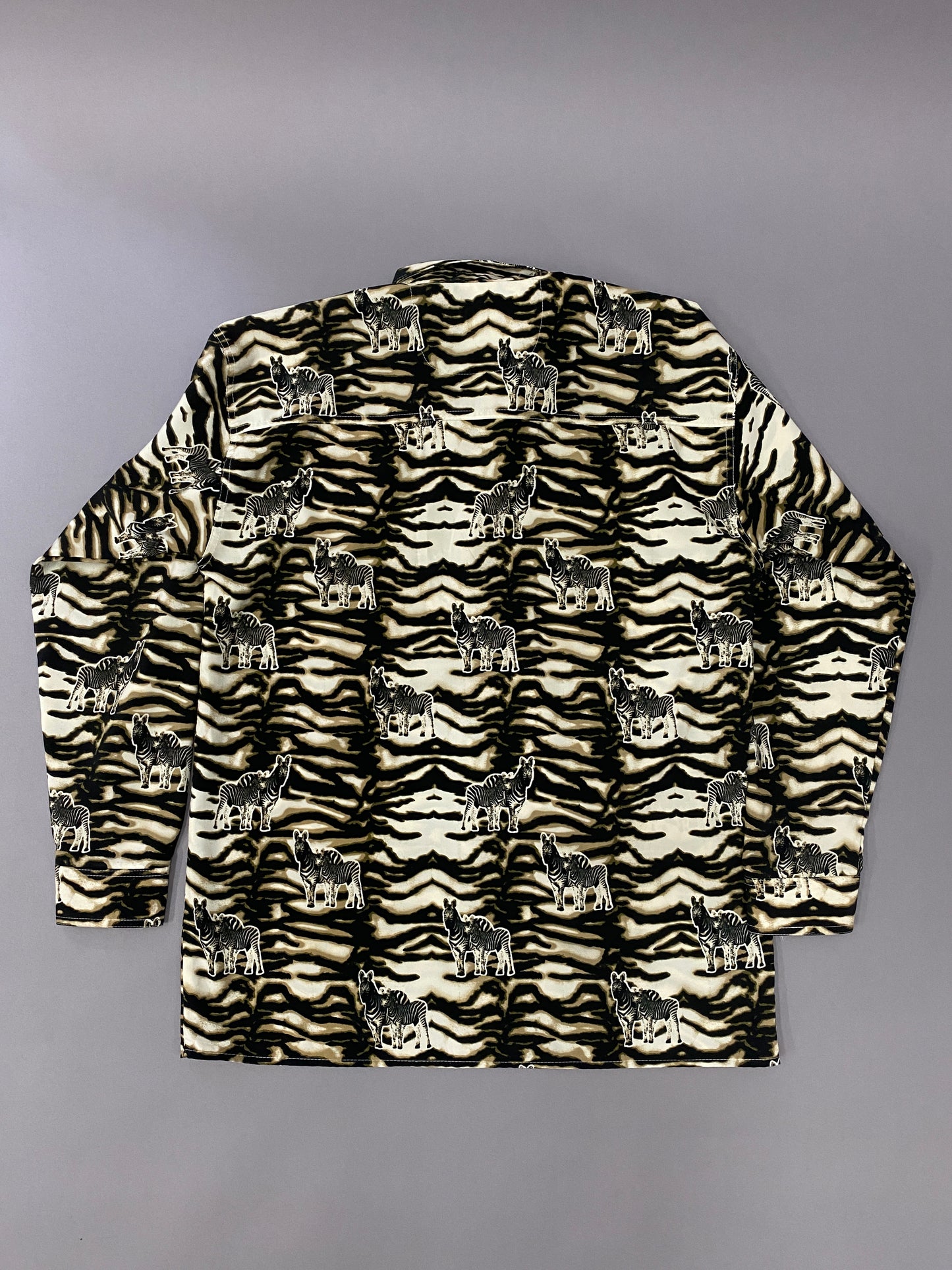 Camisa Zebra Animal Print Vintage