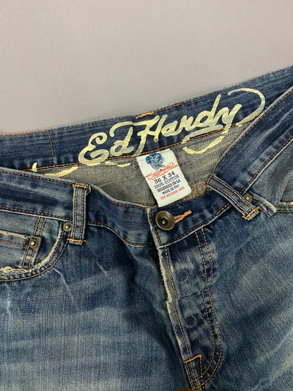 Ed Hardy Skull Jeans 36x34